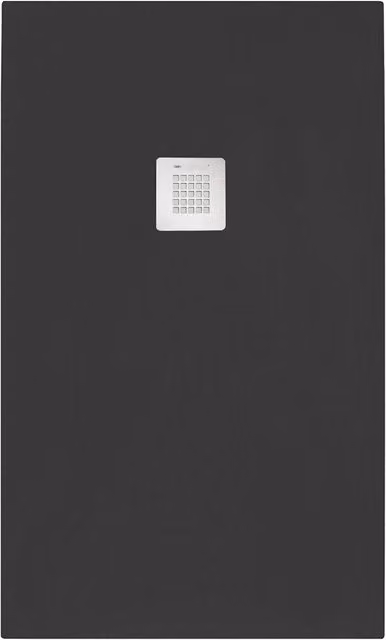 Piatto doccia rettangolare 70x140 cm effetto pietra marmoresina STONE Nero Grafite FRANCIA