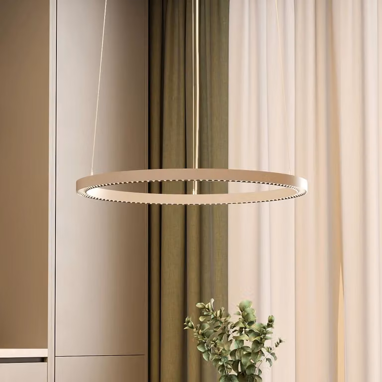 Molto Luce Lampada a sospensione PERFORA PRO M, dimmerabile, Bianco / Opale, Soggiorno / Sala da pranzo, Alluminio, Moderno, Lampada a sospensione