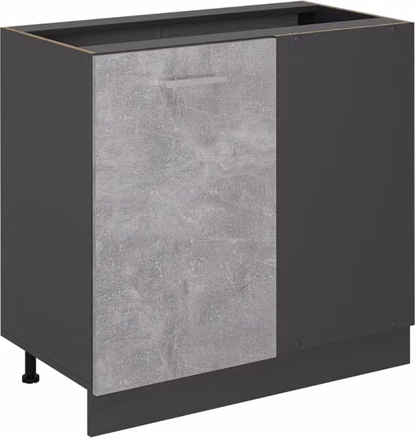 Mobile ad angolo cucina R-Line Vicco colore Antracite/Grigio Larghezza: 86 cm senza piano di lavoro