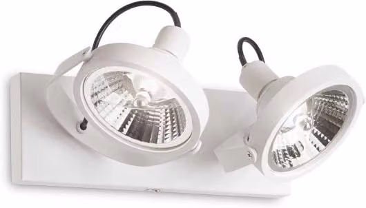 Lampada Da Soffitto Glim Pl2 Bianco Ideal-Lux
