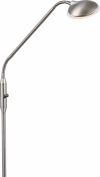 Moderna lampada da terra in acciaio con LED integrato - Eva