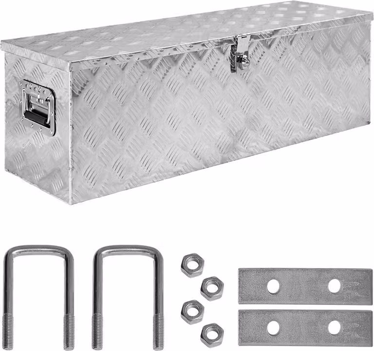 Cassa Box Cassapanca Alluminio degli Attrezzi Utensile Transportino D100 materiale di montaggio trucky