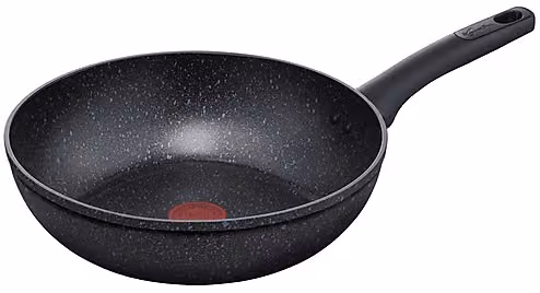 Wok Lagostina Performa in alluminio con rivestimento antiaderente nero, diametro 28 cm