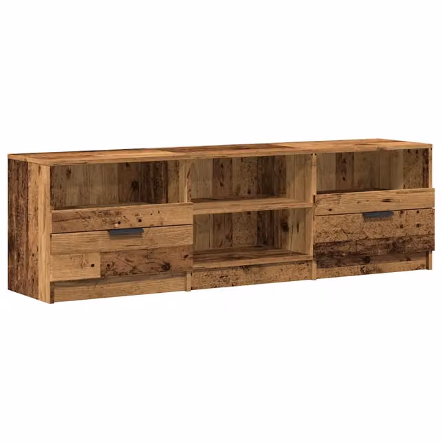 Mobile TV in legno multistrato color marrone stile rustico L: 150 cm, P: 33,5 cm, H: 45 cm