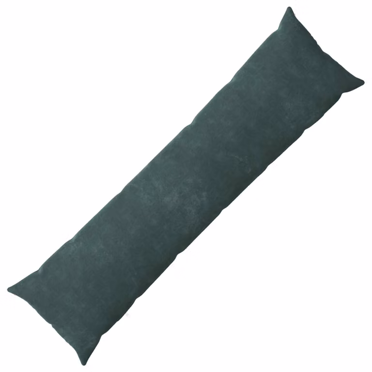 Cuscino HEERLEN vidaXL in microfibra blu petrolio, L 145 x P 40 cm