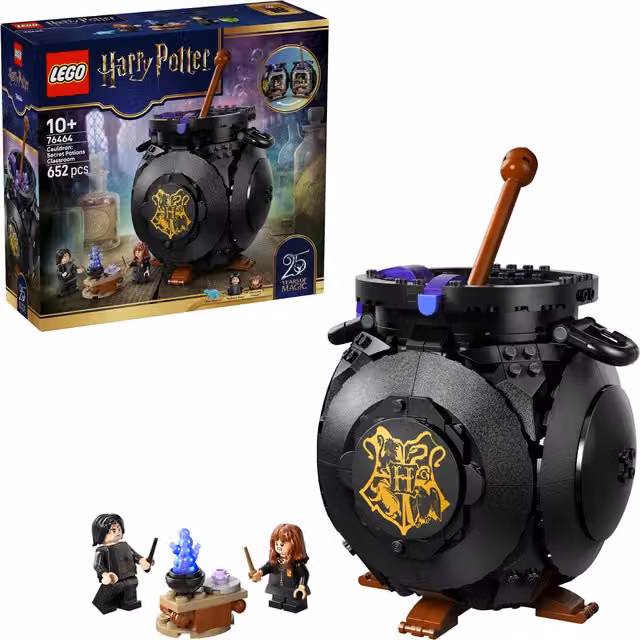 Lego Harry Potter Calderone: Lezione di pozioni segrete, colore nero, 652 pezzi