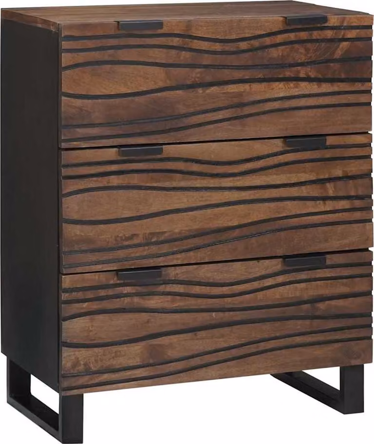 Credenza Marrone 60 x 33.5 x 75 cm Legno massello di mango
