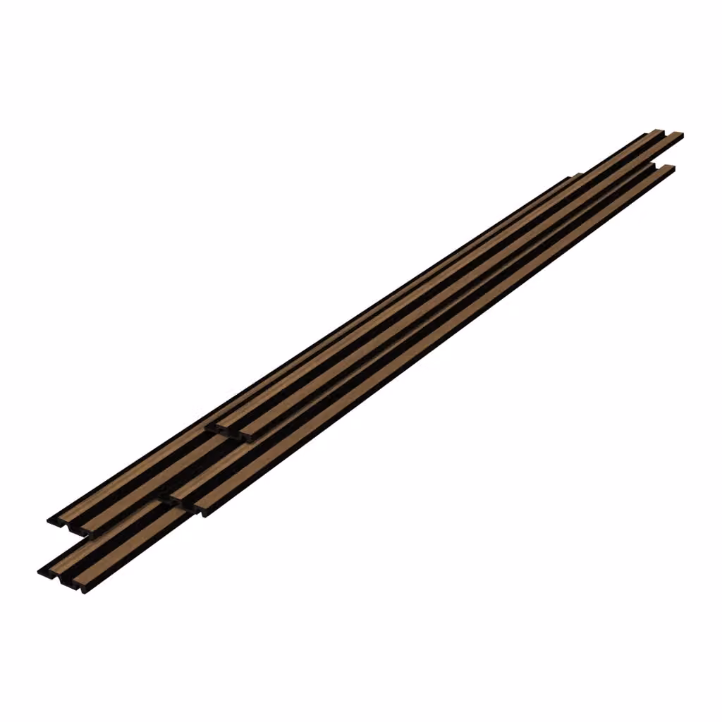 Set Blaricum di 16 Pannelli Murali 3D NEU.HOLZ con Effetto Rovere Marrone in Polistirene – 2