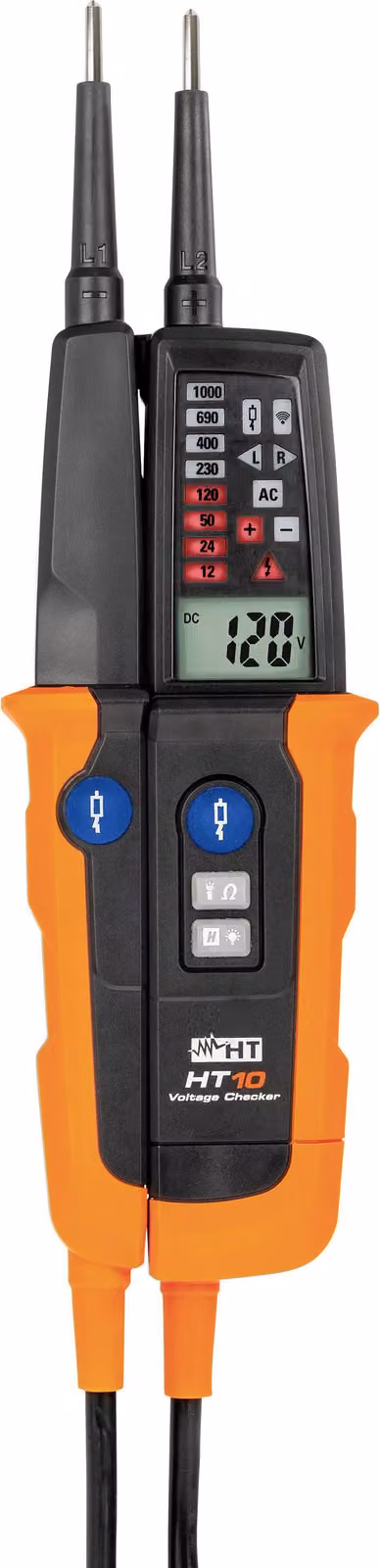 HT INSTRUMENTS HT10 Tester di tensione bipolare CAT III 1000 V, CAT IV 600 V Acustico, grafico a barre