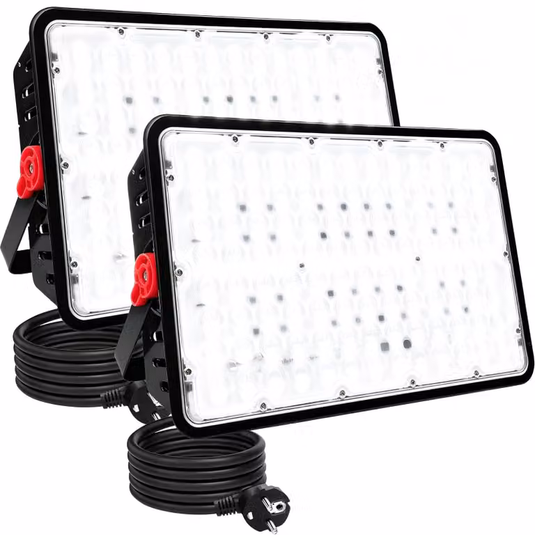 Fari a LED, set di 2, 400W, 40000 lumen, 6500K, grado di protezione IP66