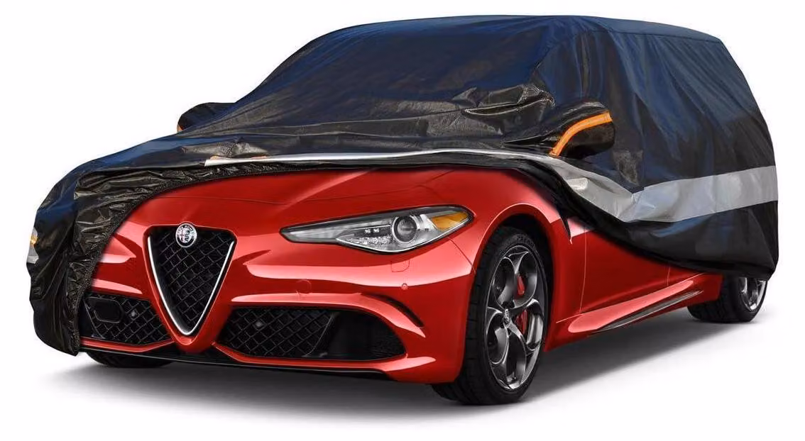 Copertura per auto, 10 strati, impermeabile e traspirante, per Alfa Romeo Tonale (2022-2023), colore nero