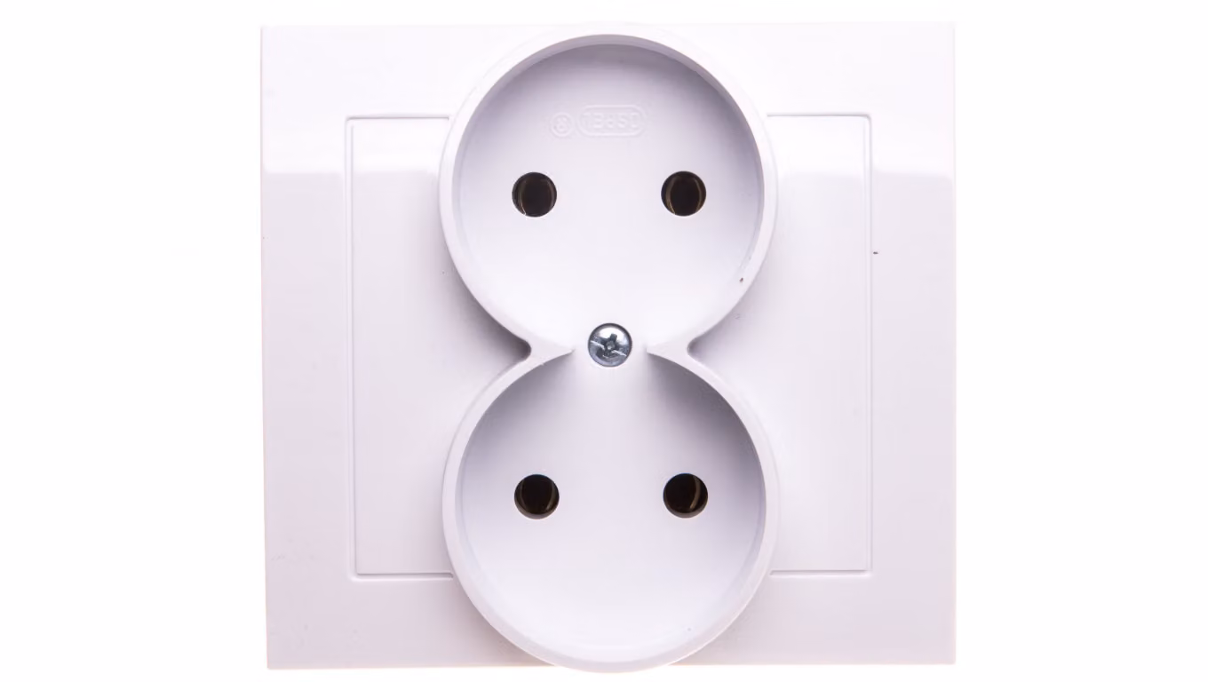 KIER Presa doppia b/u bianco GP-2W/00