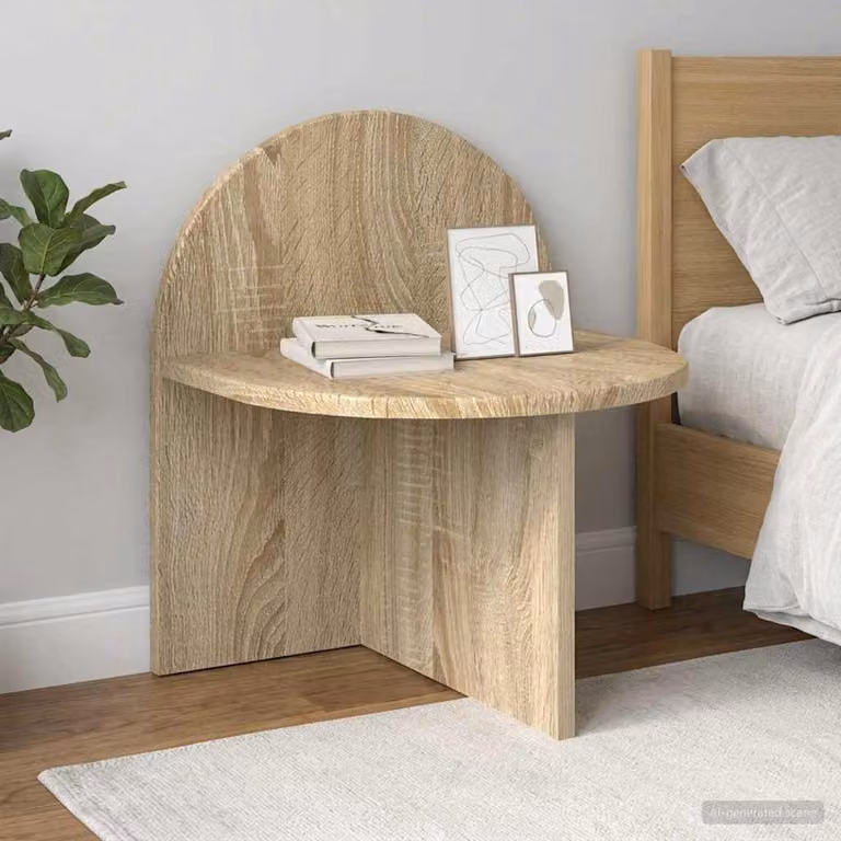 Comodino vidaXL in Rovere Sonoma e Legno Ingegnerizzato, L 40 cm x P 35,5 cm x H 45,5 cm