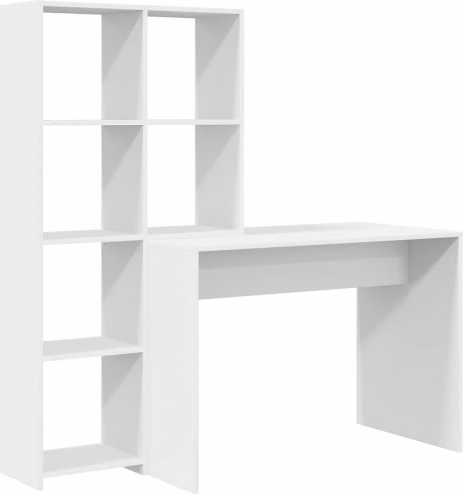 Scrivania Bianco 138,5 x 55 x 143 cm Legno multistrato