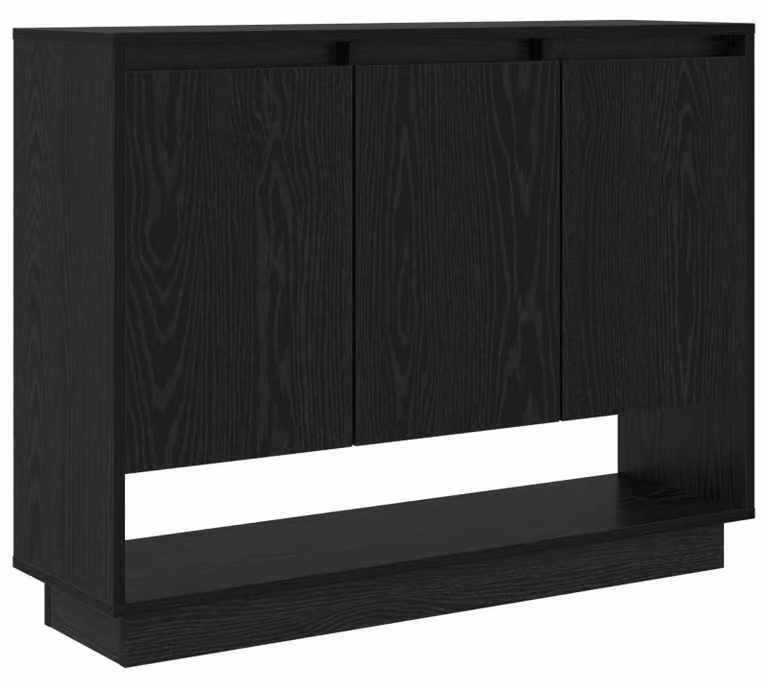 Credenza Rovere Nero 97 x 29 x 75 cm Legno multistrato