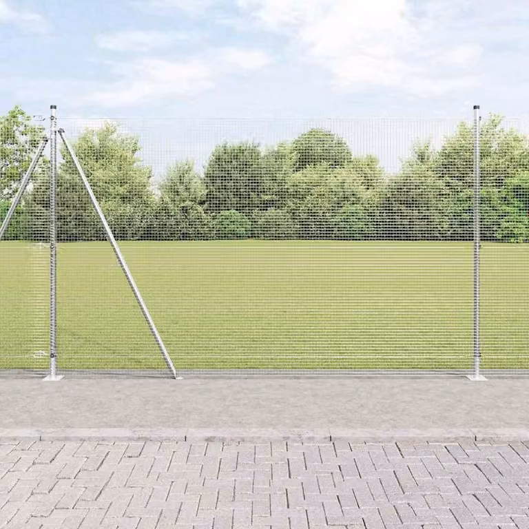 Maison Exclusive - Palo della recinzione Argento 10 x 1,6 m (rete 16 x 16 mm)