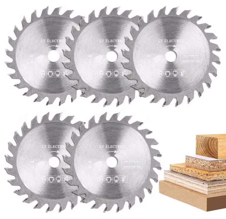 Set di 5 lame per sega circolare da 85 mm per lavorazione del legno
