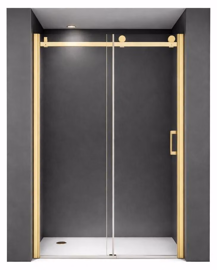 Glaswerk Westfalen - Porta doccia/porta scorrevole Viktoria, 145x195 cm, finitura oro