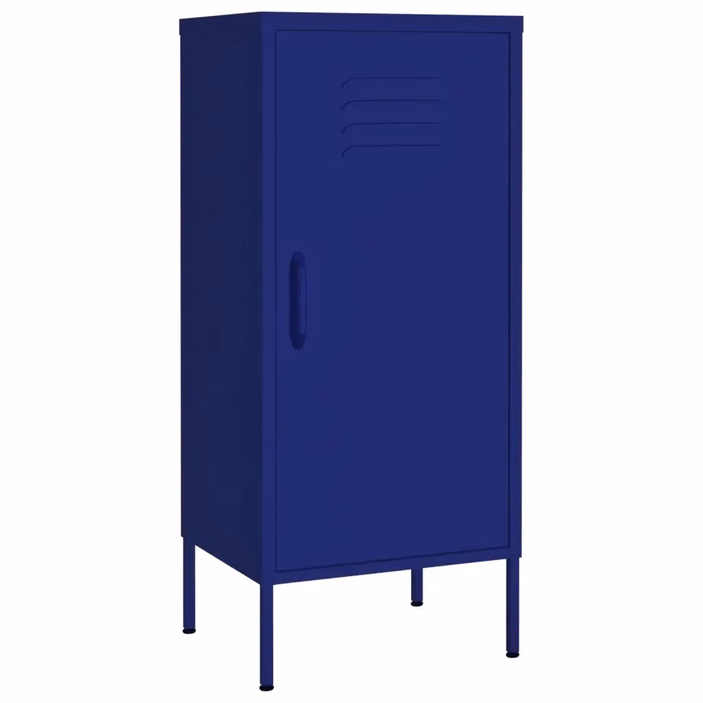 Armadietto a muro vidaXL in metallo blu opaco con ante a battente L: 42,5 cm, P: 35,0 cm, H: 101,5 cm – 2