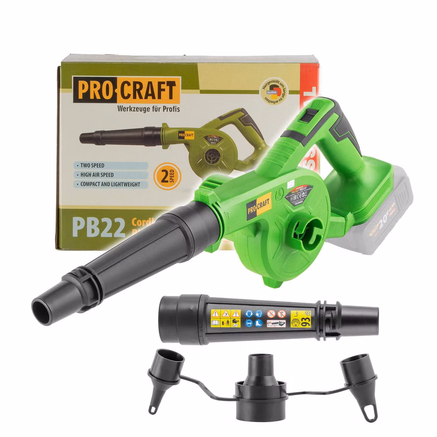Soffiatore Procraft PB22 Accu (senza batteria e caricatore)