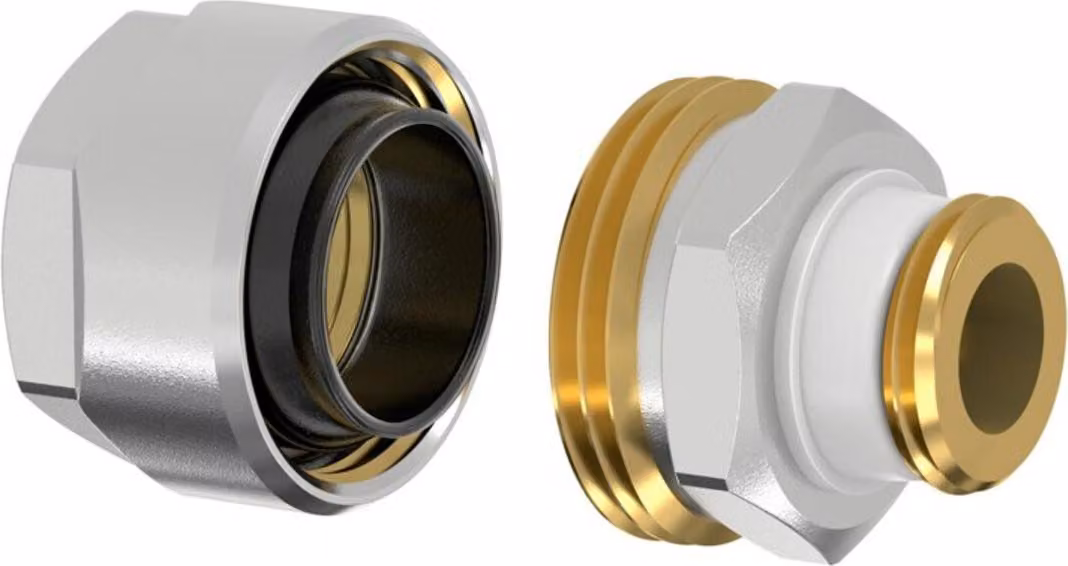 Adattatore per tubo nero Simplex PLUS DVGW con 3/4" AG, per tubo nero 3/4", F13080