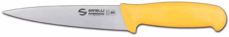 Coltello scannare cm 16 giallo linea Supra di Sanelli Ambrogio