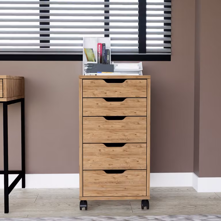 Skye Decor, Atlas 1600-62, pino atlantico, cassettiera, 40 x 77,4 x 55 cm, 100 % PANNELLI DI PARTICELLE RIVESTITI IN MELAMMINA