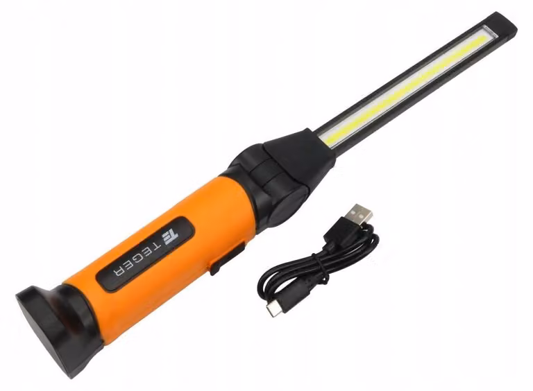 Lampada da lavoro a LED COB con braccio articolato e batteria