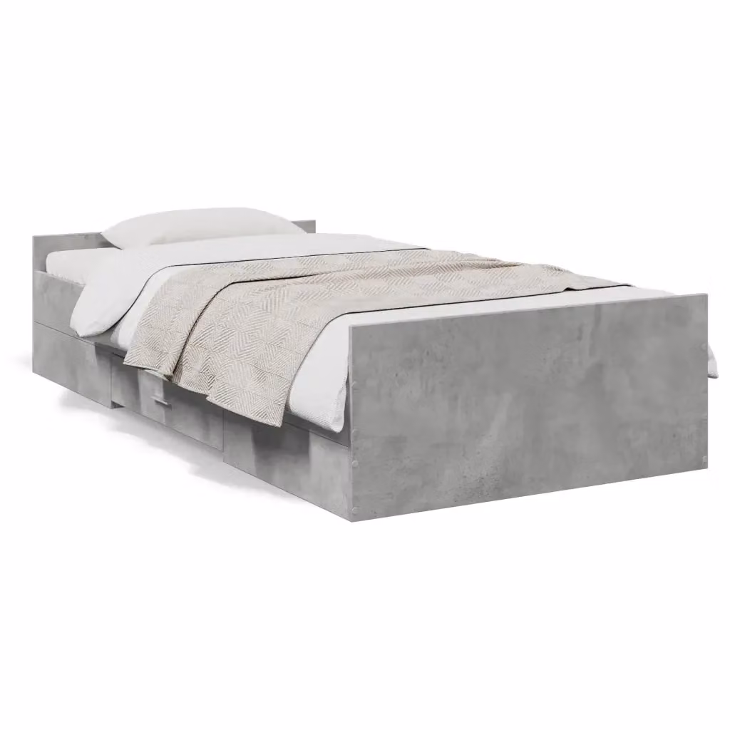 Giroletto con cassetti vidaXL in legno multistrato grigio, L: 78 cm, P: 40 cm, H: 193 cm – 2