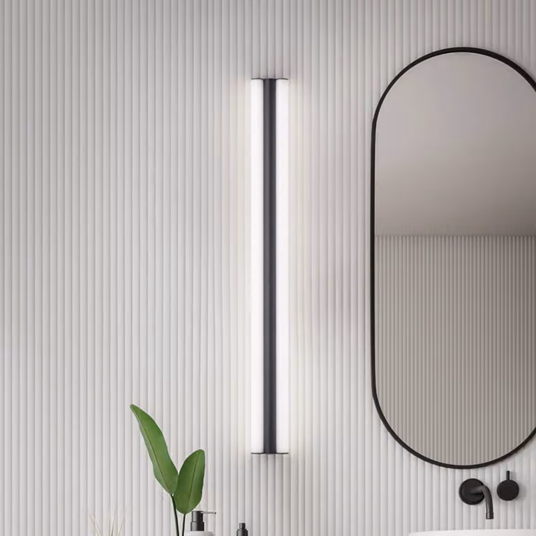 Helestra Applique da parete LOOM, Nero, Bagno, Metallo, Applique