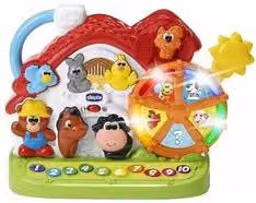 Chicco La Nuova Fattoria Parlante Libro Bilingue ABC Multicolore per l'Apprendimento del Linguaggio e lo Sviluppo Cognitivo