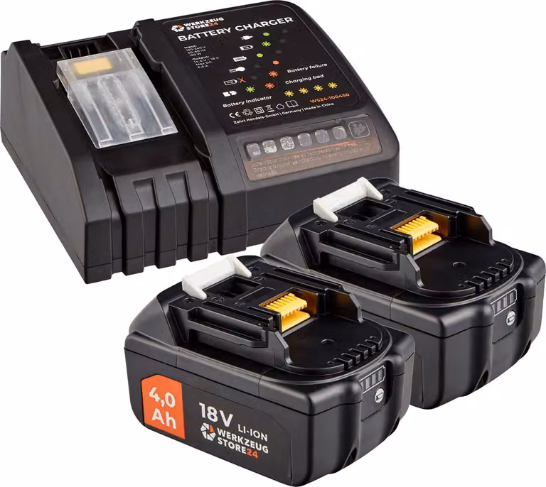Set di avviamento WS24 batteria 18 V / 2x 4,0 Ah + caricatore rapido