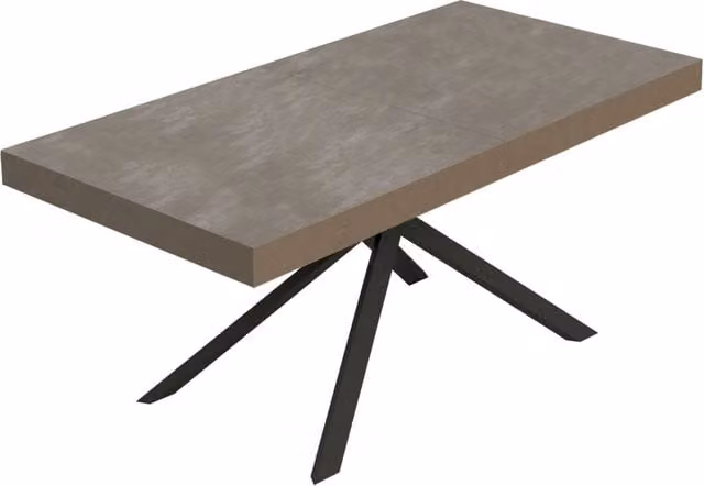 Tavolo allungabile Niket Itamoby color beige con gambe antracite L/P: 200-460 x 90 cm