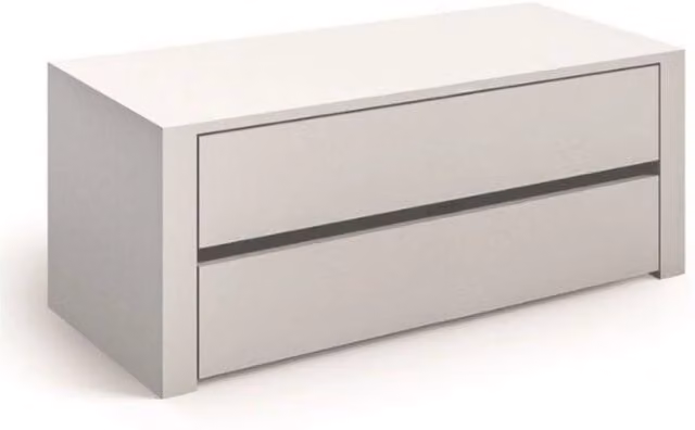 Cassettiera interna Alice 836 Effezeta Italia con 2 cassetti e lati finiti colore bianco