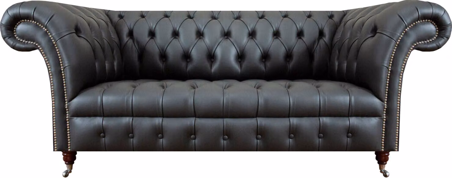 Wohnzimmer Sofa Dreisitzer Luxuriöse Moderne Sofas Grau Couch Chesterfield