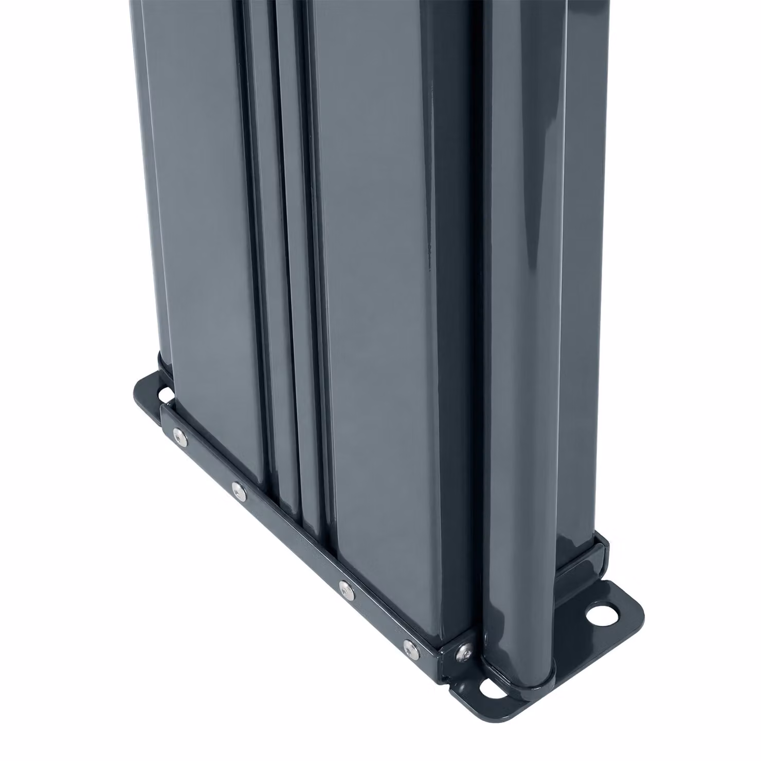 Tenda da sole laterale doppia estensibile tectake con meccanismo di avvolgimento in acciaio e poliestere, grigio, L: 600 cm, H: 180 cm – 1