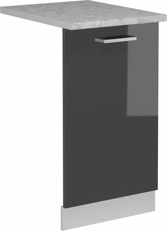 Pannello frontale della lavastoviglie Vicco R-Line Antracite lucido 45 cm , PL Marmo, Model 54972