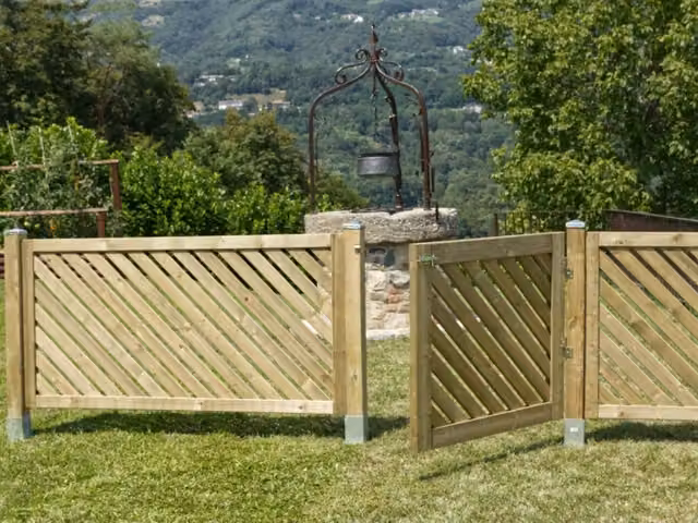 Cancello in legno impregnato Losa Selenia marrone L 100 cm x H 90 cm