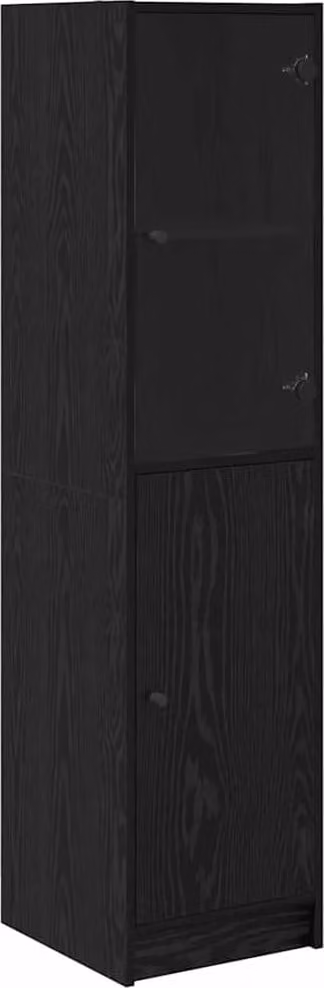 Credenza Rovere Nero 35 x 37 x 142 cm Legno multistrato