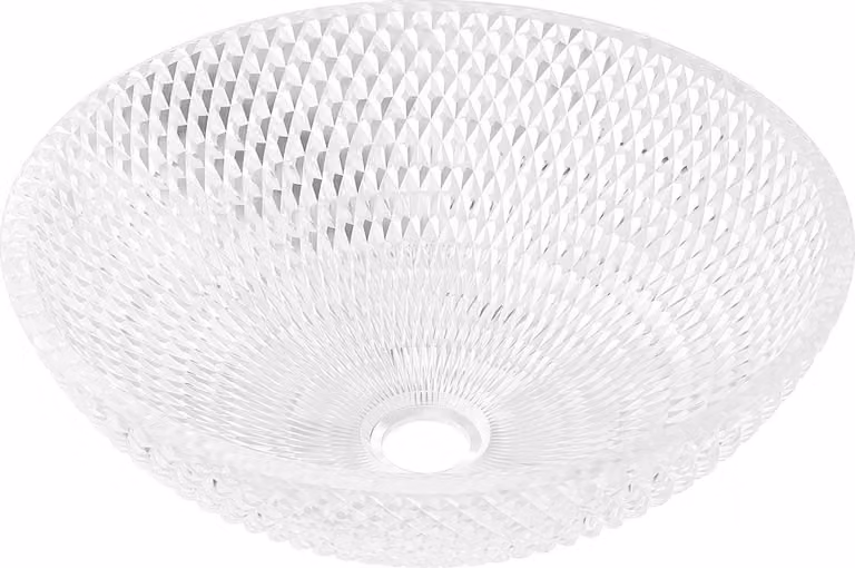 Mexen Olza lavabo da appoggio in vetro 42 x 42 cm, trasparente - 24094200