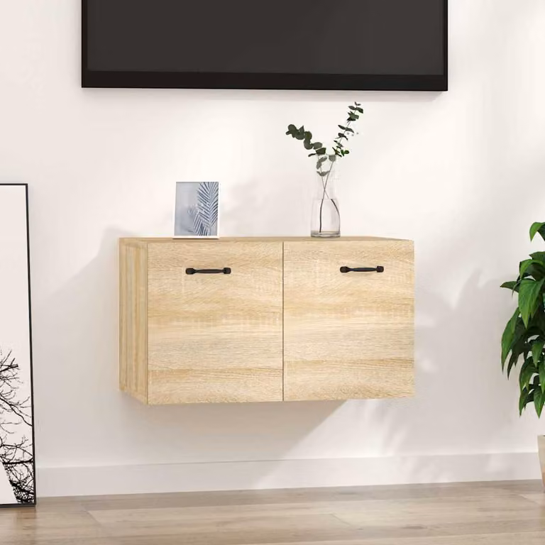 Mobile a parete vidaXL in legno Rovere Sonoma, L 60 cm x P 36,5 cm x H 35 cm