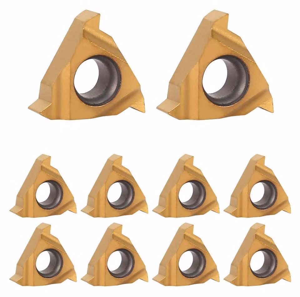 Set di 10 inserti in carburo per utensili CNC