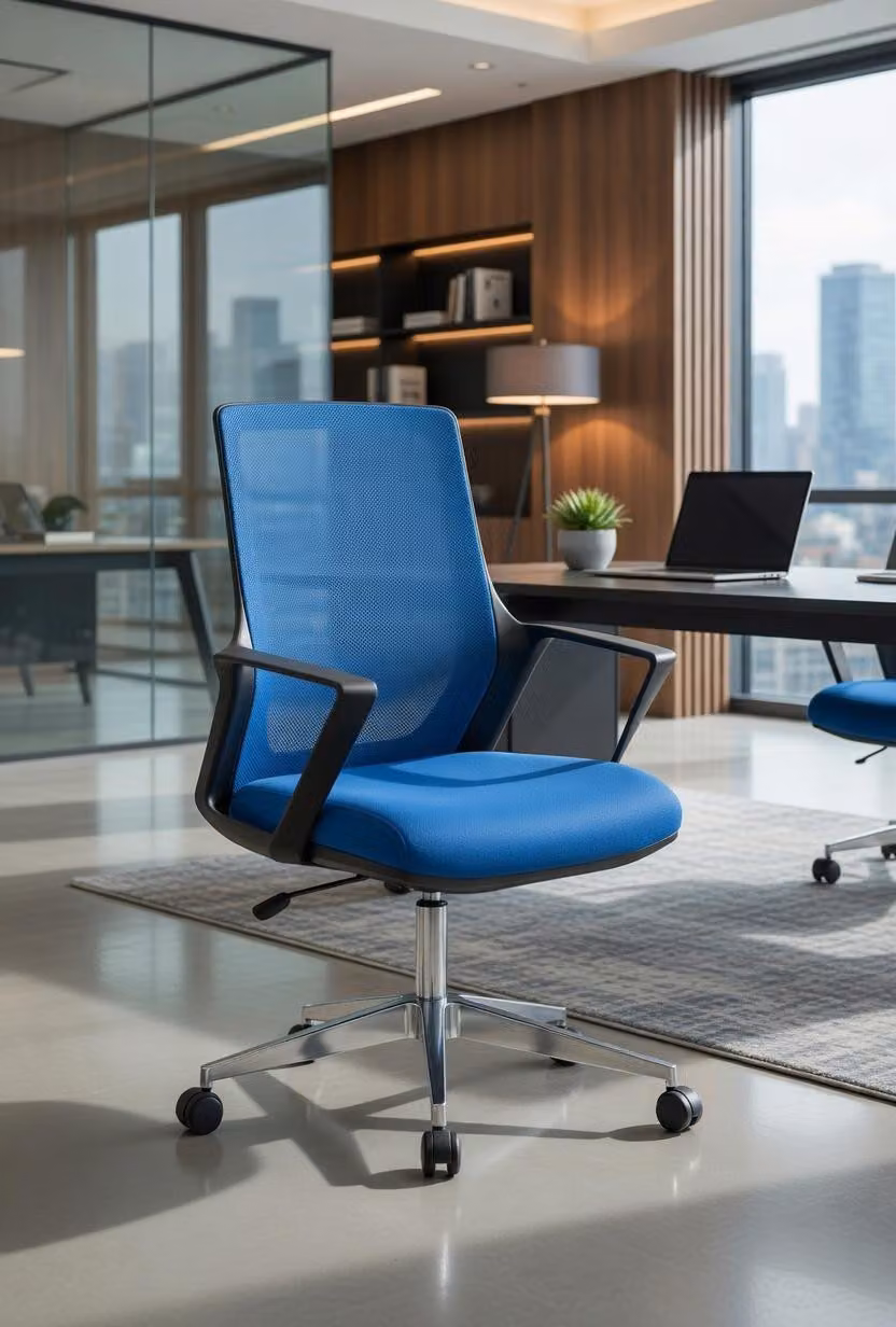 Moderna sedia da ufficio per lunghe sessioni di lavoro con supporto ergonomico