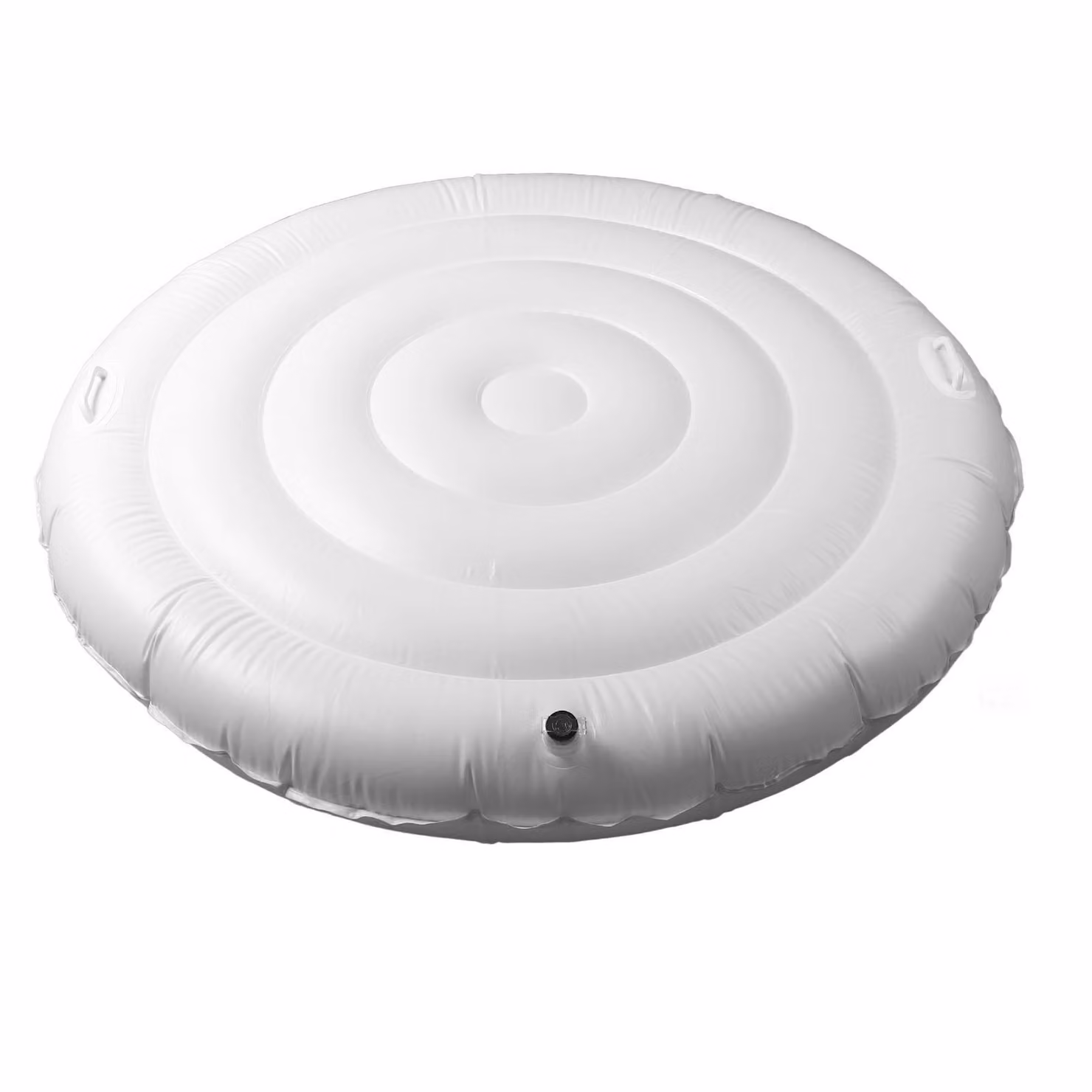 Copertura gonfiabile per vasche idromassaggio, PVC, 1,63 m, rotonda, per vasche idromassaggio, pieghevole, protezione contro la pioggia, copertura a risparmio energetico per uso esterno