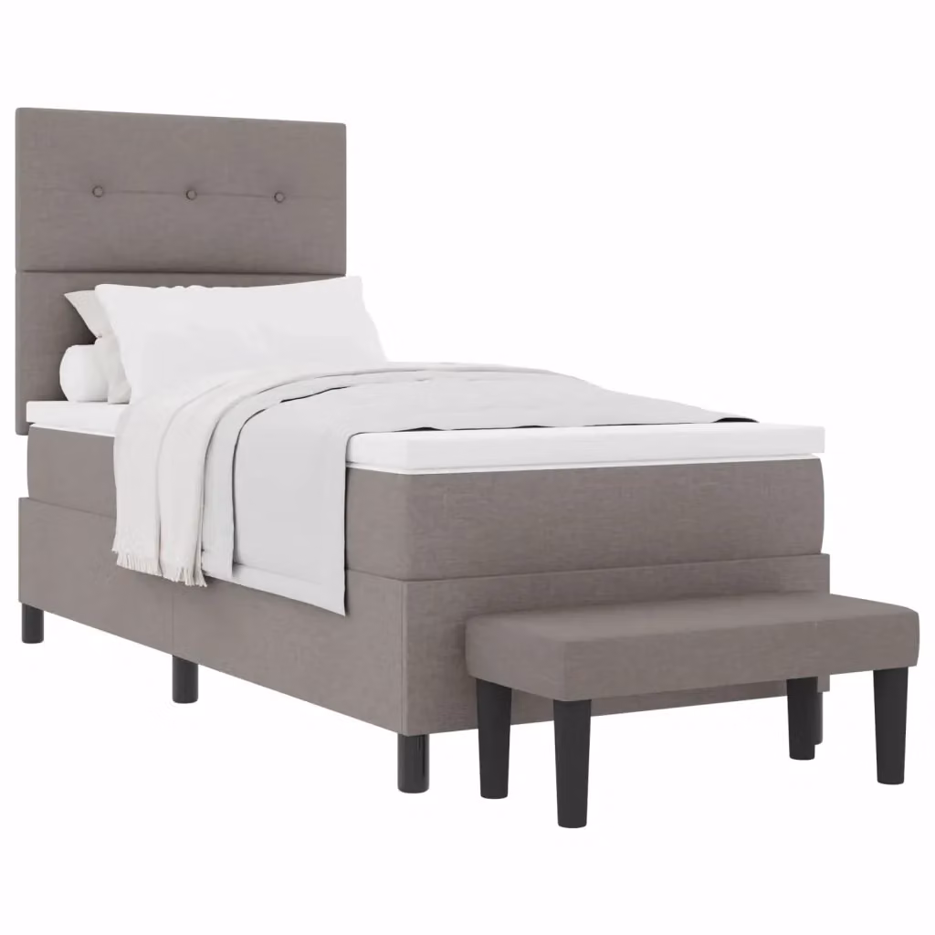 Letto ibrido con materasso e testiera Talpa vidaXL in tessuto beige o grigio, L/P/H: 100 x 200 x 280 cm – 2