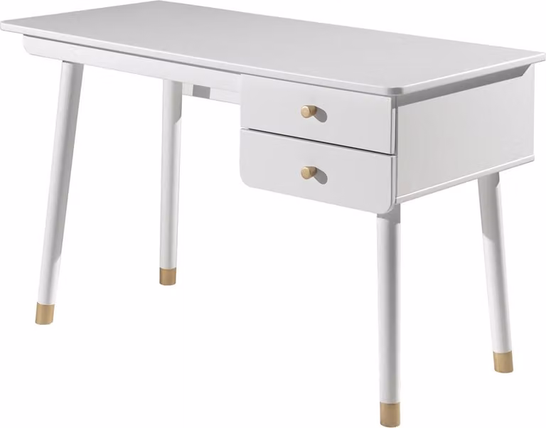 FURNLUX Scrivania Billy Bianco 125cm / Colore principale: Bianco / Dimensioni: 125 x 60 x 76 cm