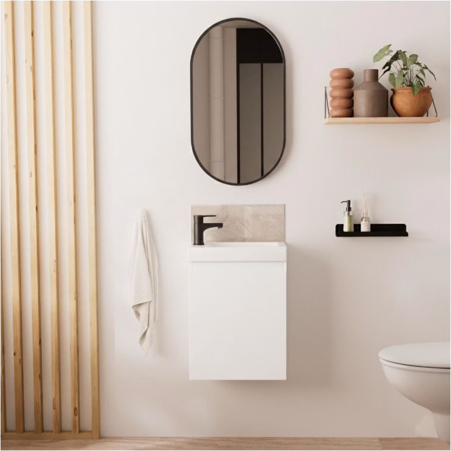 Mobile lavabo LISA + specchio ovale