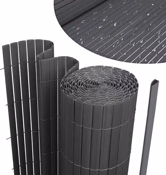 Tenda da esterno in PVC per terrazze - Protezione privata - Tela opaca per terrazze e balconi - Riparo dal vento - Protezione privata - Rivestimento per balconi - Resistente alle intemperie - Protezione UV per balconi e giardini - Tenda da esterno - Tela