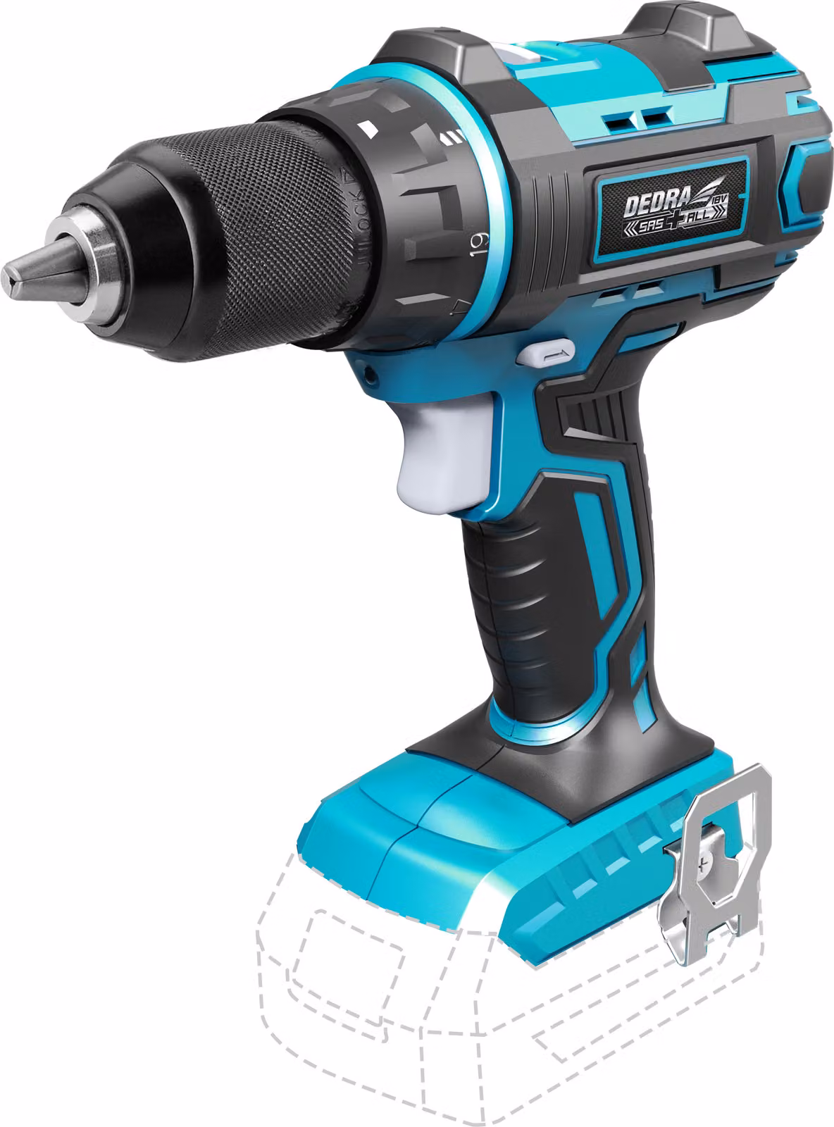 Avvitatore a batteria con mandrino da 13 mm, 18 V