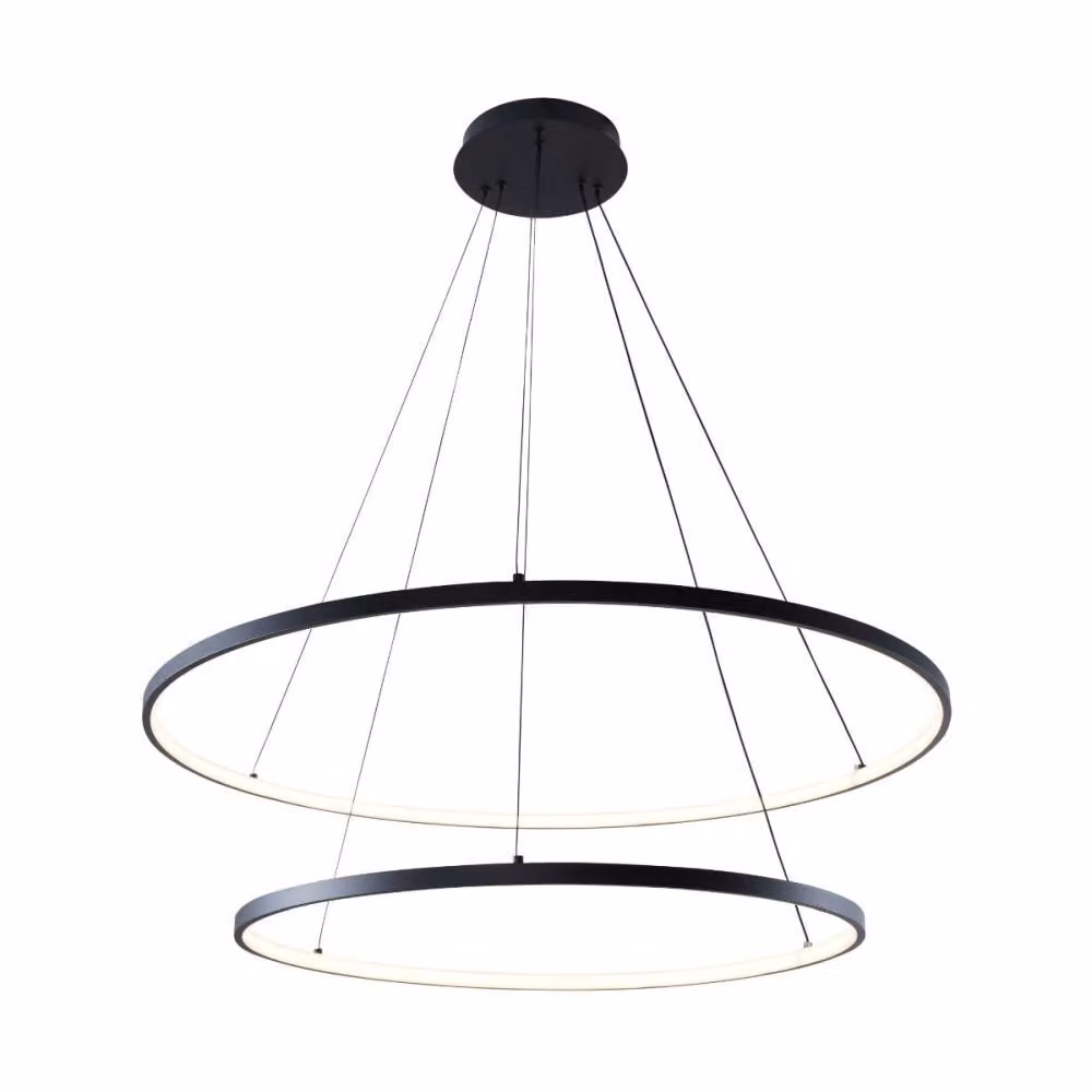 Lampadario a LED BRENO nero 60W 5100lm in alluminio, dimensioni: 150x80x80 cm, IP20, Zuma Line